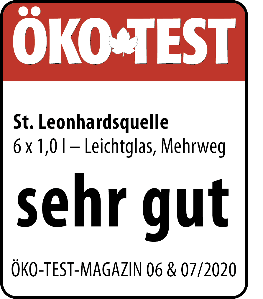 Oeko Testsiegel Lebendiges Wasser St. Leonhards Quellen